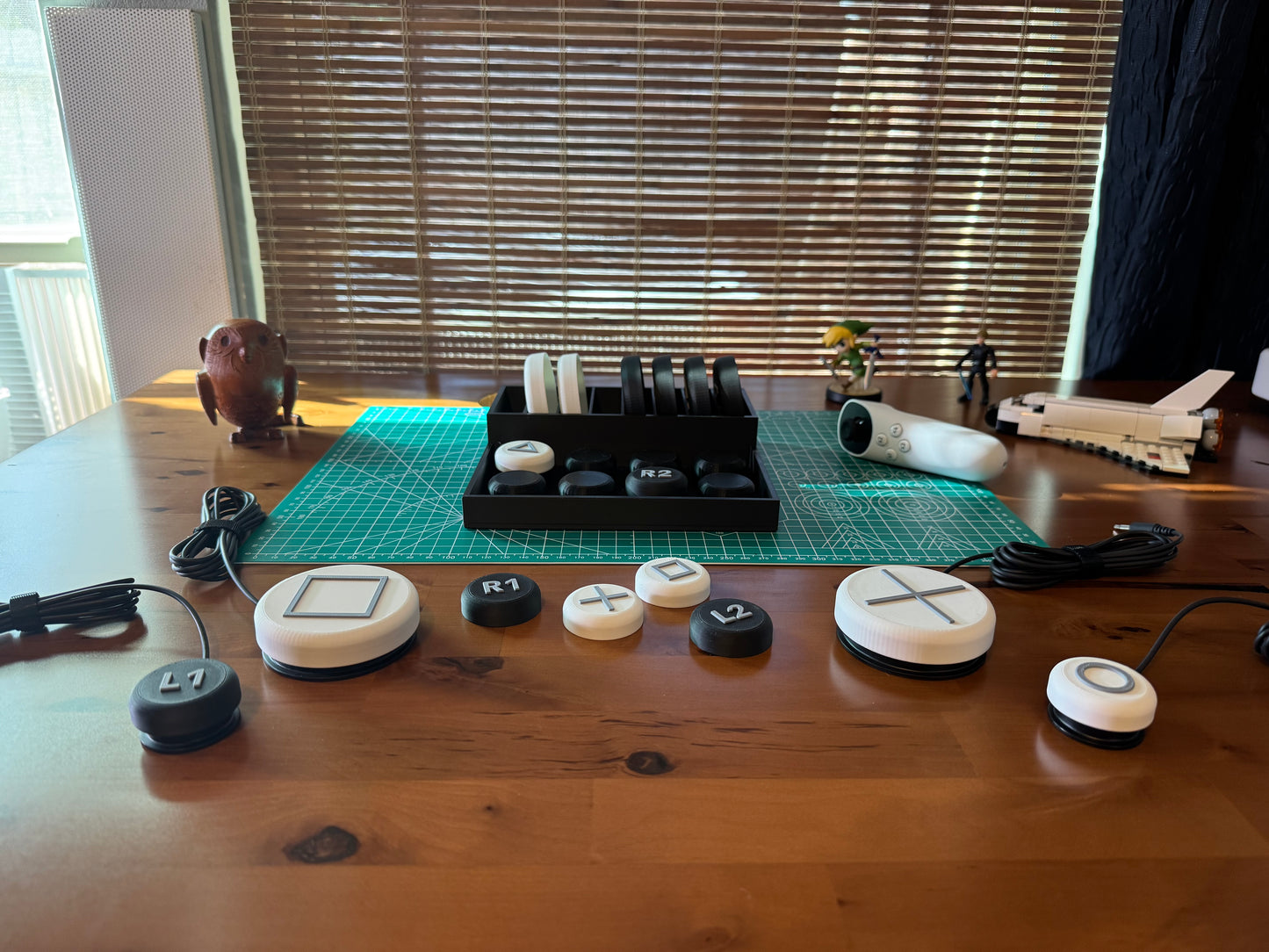 Button Toppers for Logitech Adaptive Gaming Kit (Playstation)