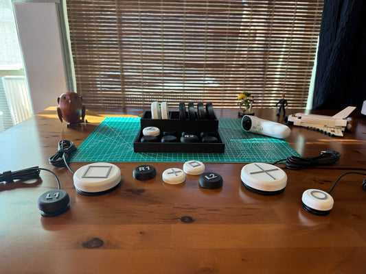 Button Toppers for Logitech Adaptive Gaming Kit (Playstation)