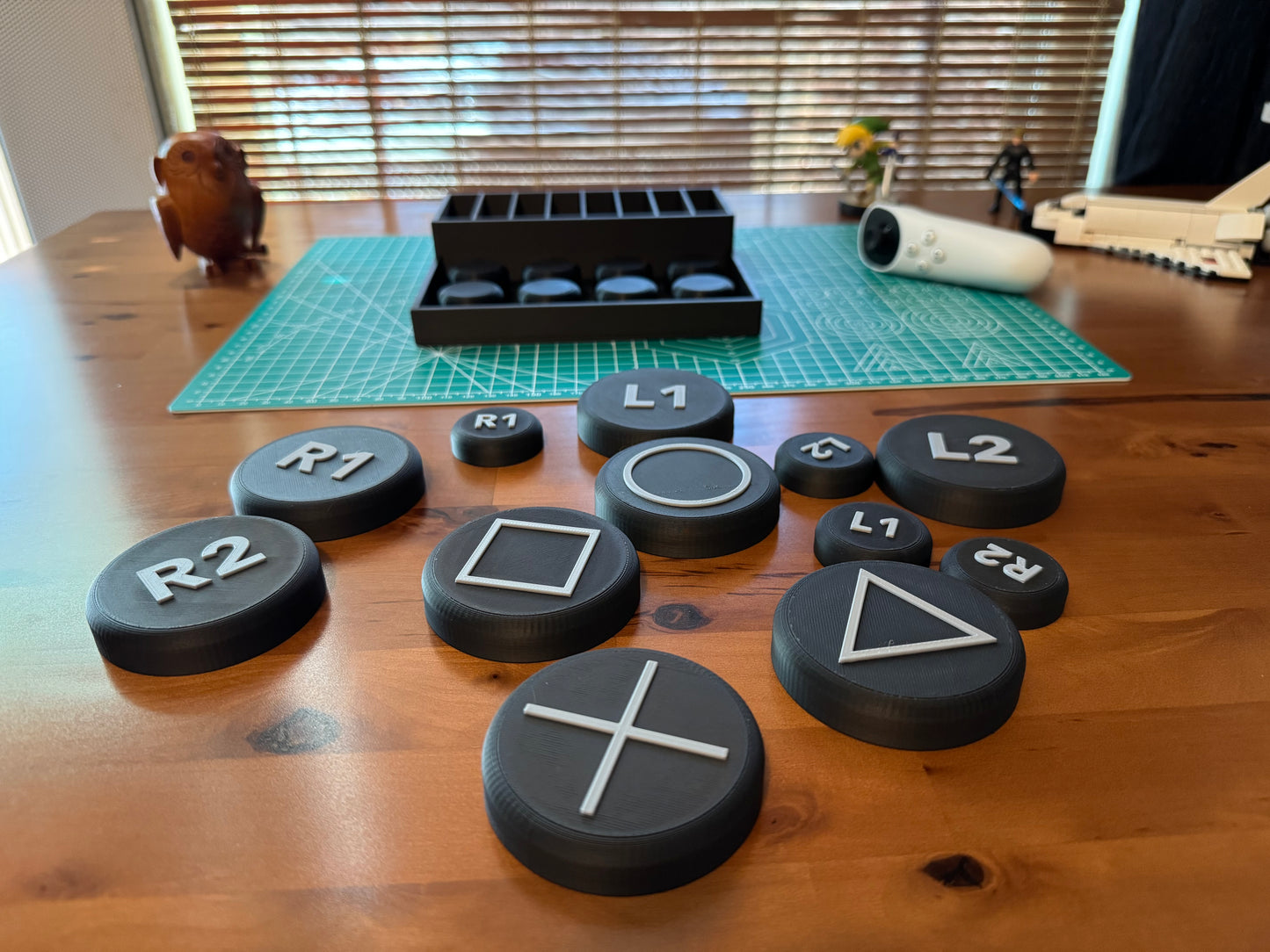 Button Toppers for Logitech Adaptive Gaming Kit (Playstation)